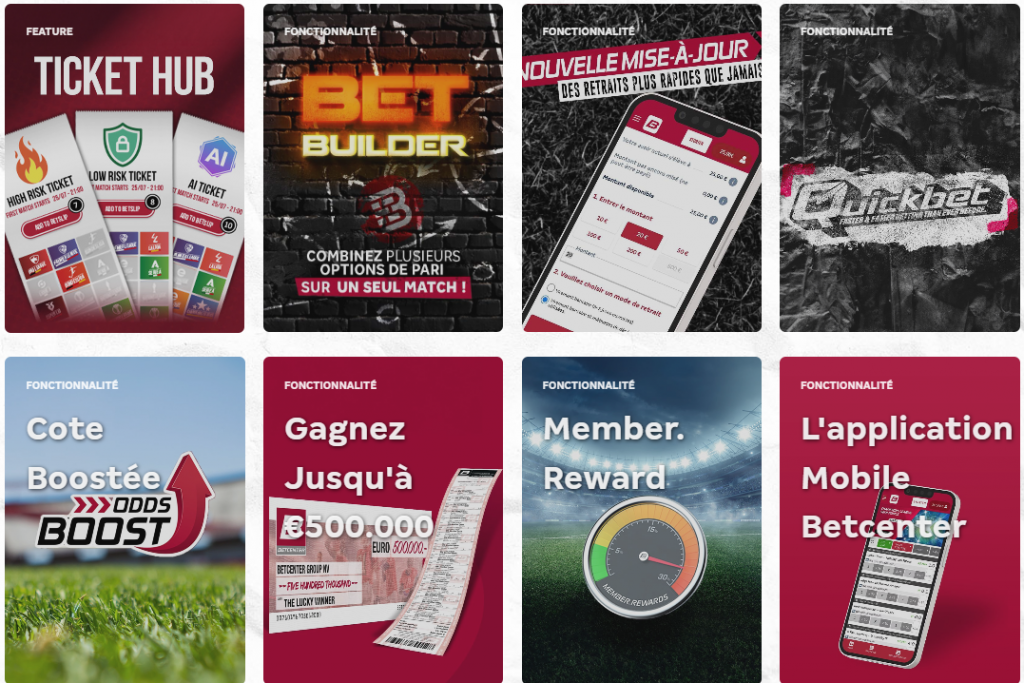 les promos Betcenter Betcenter les promotions