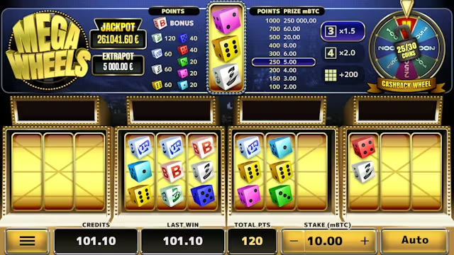 le jeu Mega Wheels DIce