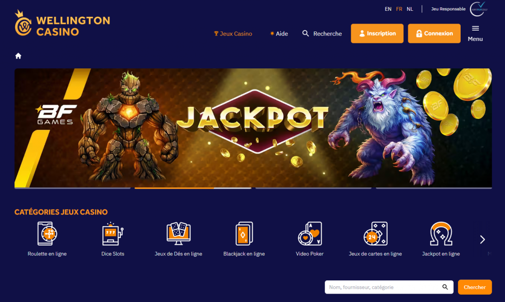 Le site Wellington casino Page accueil Wellington casino